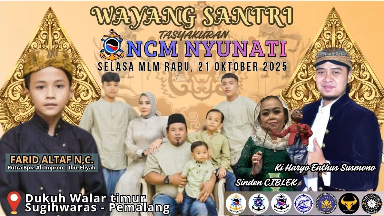 LIVE!!! WAYANG SANTRI | TASYAKURAN NCM NYUNATI ( FARID ALTAF N,C) SUGIHWARAS PEMALANG