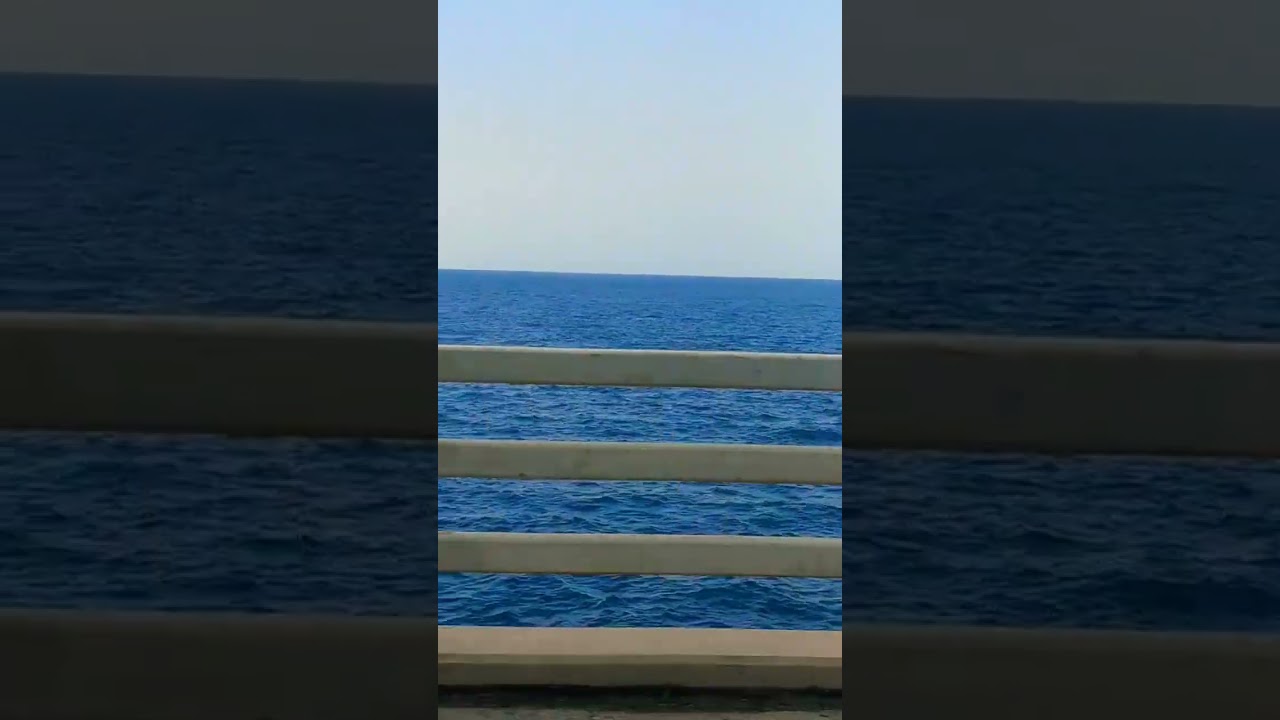 The sea of Bahrain.            #sea #bahrain  #viralvideo #blue