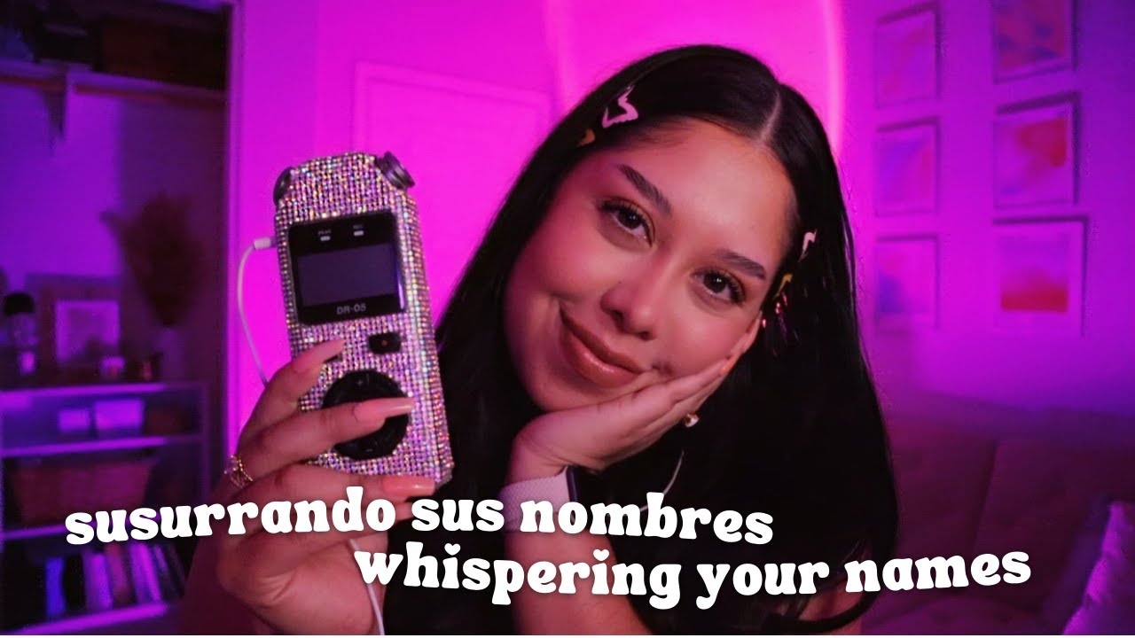 ASMR | ✿ Reading your names ✿ Leyendo sus nombres (5k special)