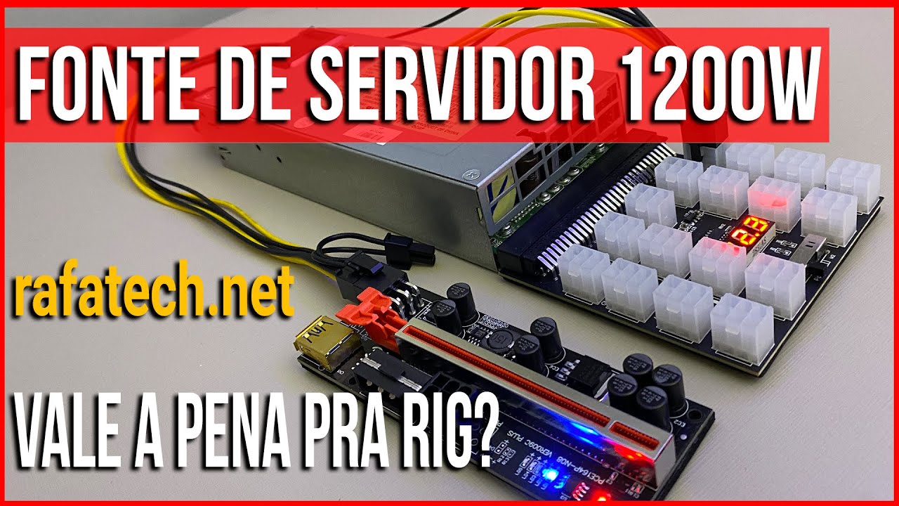 Fonte de Servidor na rig de mineração vale apena? 1200w HP