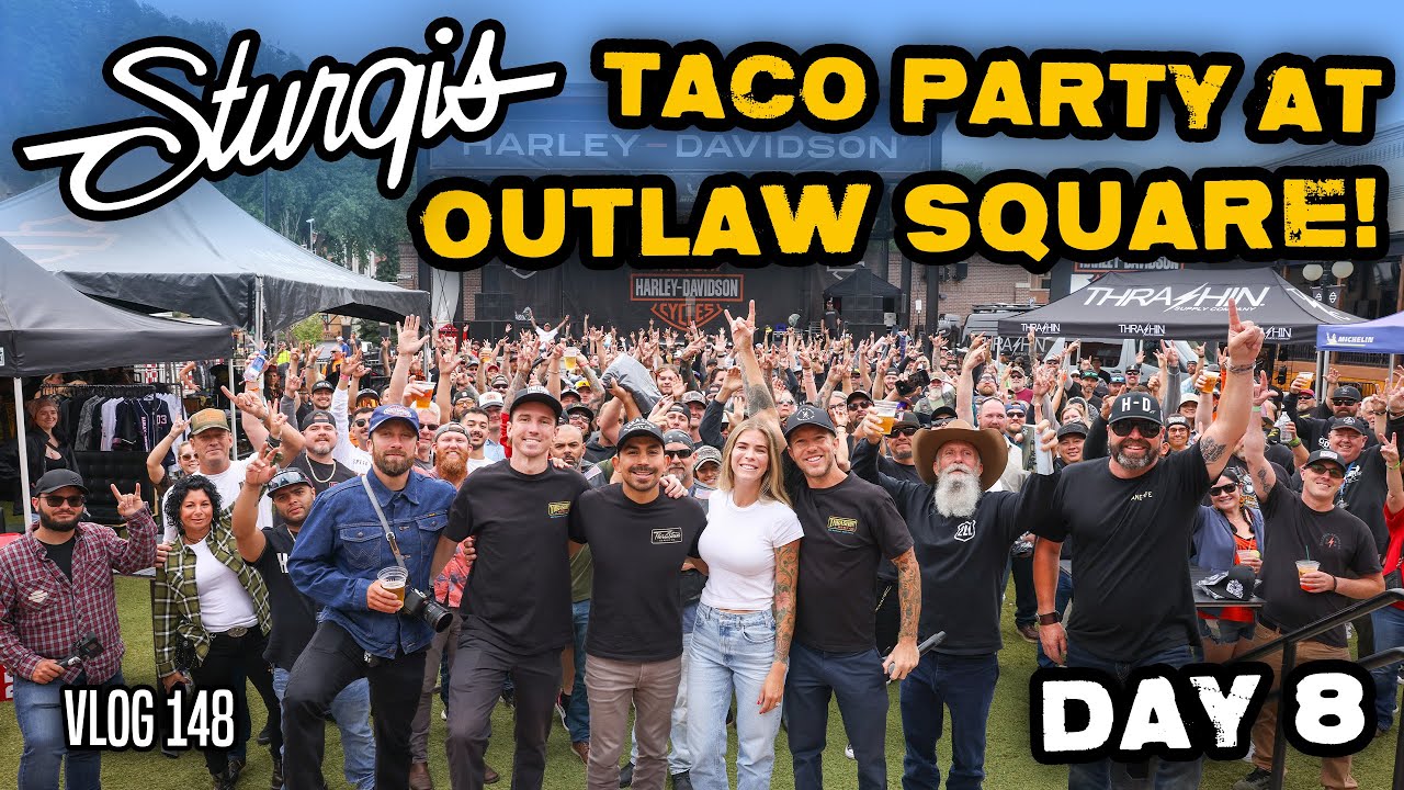 Harley-Davidson Ride Along + Taco Party! Day 8, Sturgis 2024 - Vlog 148