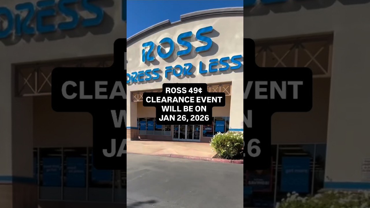 PSA ROSS .49 CENT SALE 1/26/2026😁