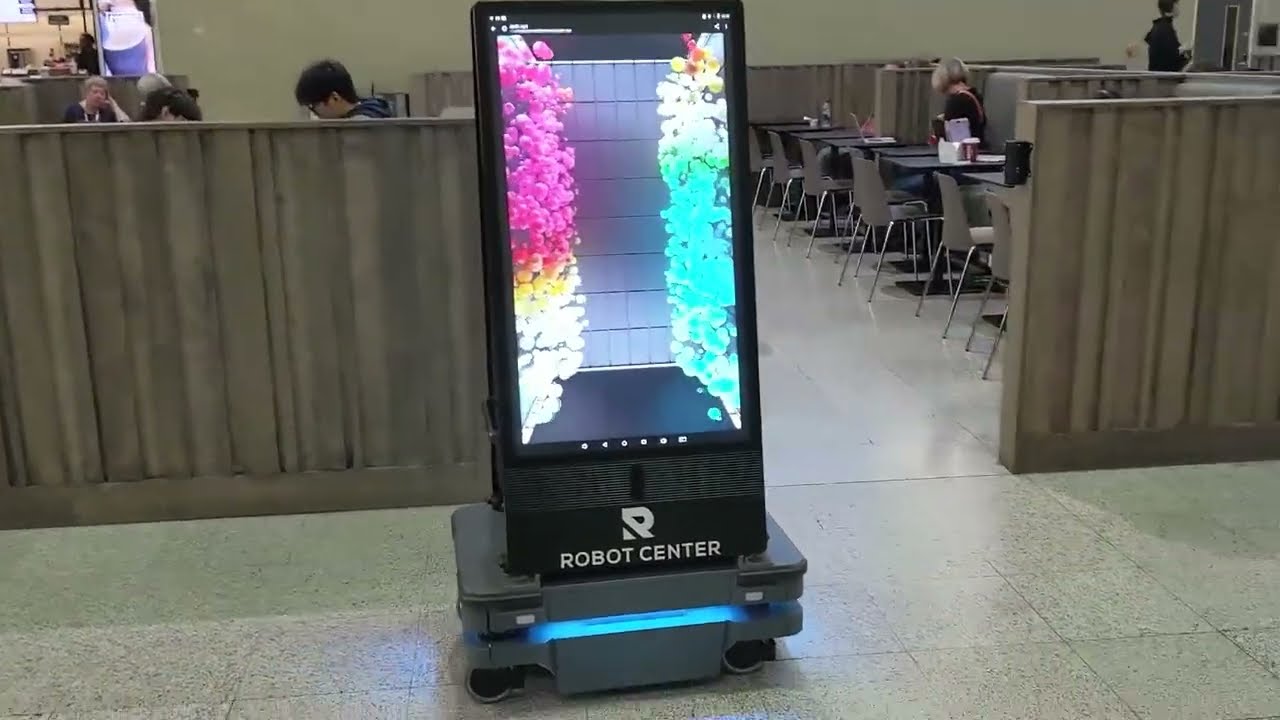 Mobile Advertising Robot | Autonomous Digital Advertising & Customer Engagement Robot