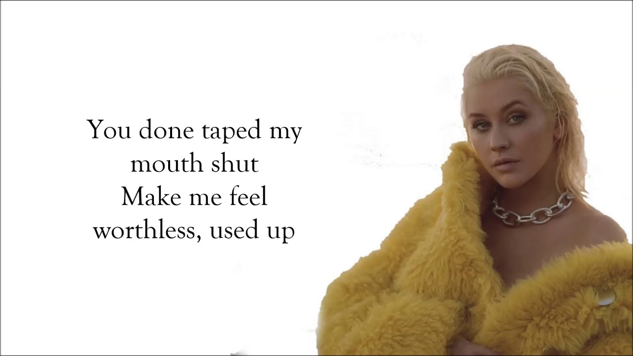 Maria - Christina Aguilera (lyrics)