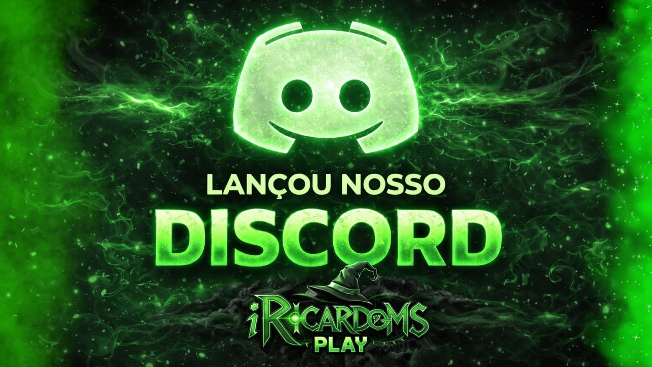 ✅ Lançou o Discord do canal 💚 #discord