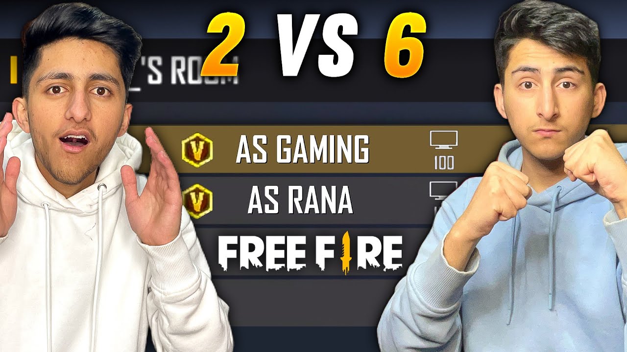 World Pro Player Challenge Me And My brother For 2 Vs 6🤯 100000 Diamond Challenge- Garena Free Fire