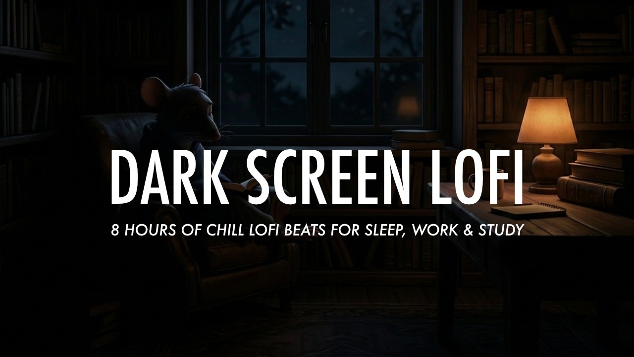 8 Hours of Dark Screen LoFi &ndash; Fall Asleep Fast & Chill Beats for Deep Sleep 🌙
