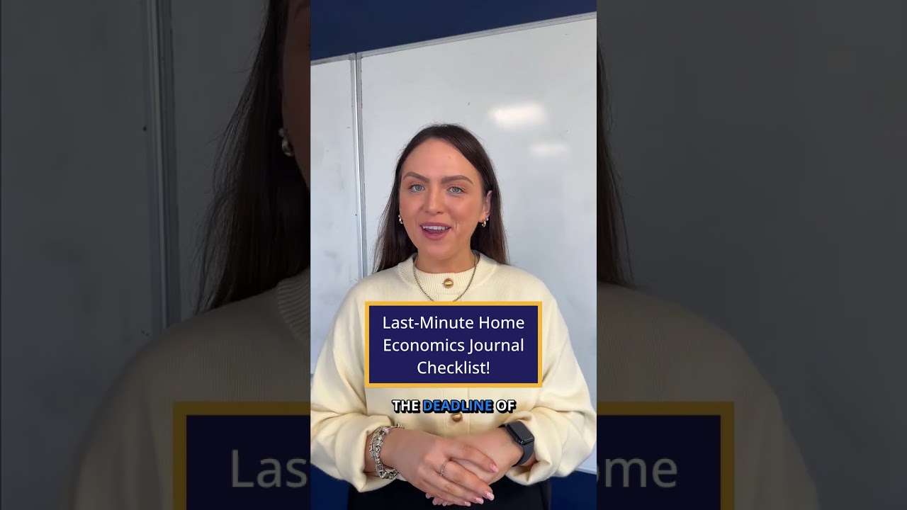 Советы учителям | Выпускной экзамен по домоводству | Контрольный список для журнала по домоводств...