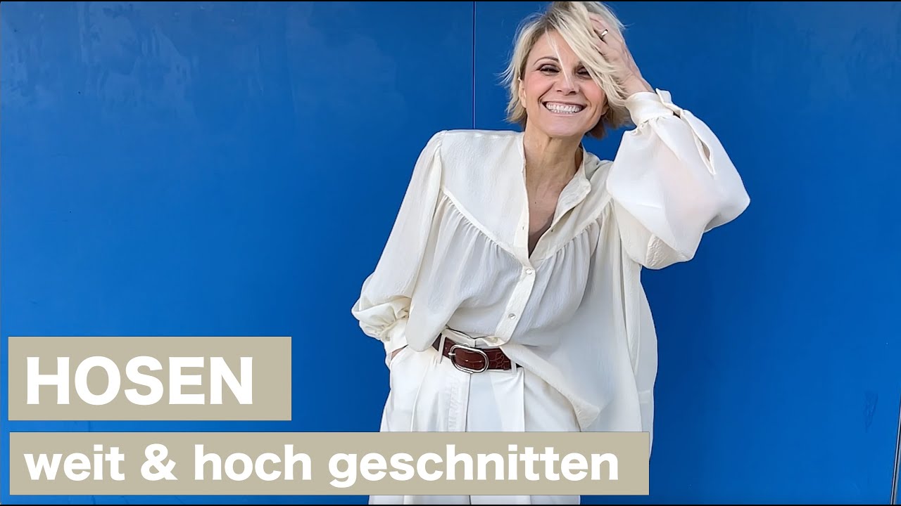 Weite und hoch geschnittene Hosen - Luisa Rossi