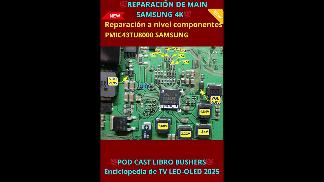 Pmic Samsung. Descripci&oacute;n. VPMS2SM, VPMSSM, VPMS2RT, VPMS3BSM, VPMS3SM, VPM2GMA, VPMS2GMB,VPMS3BSM.