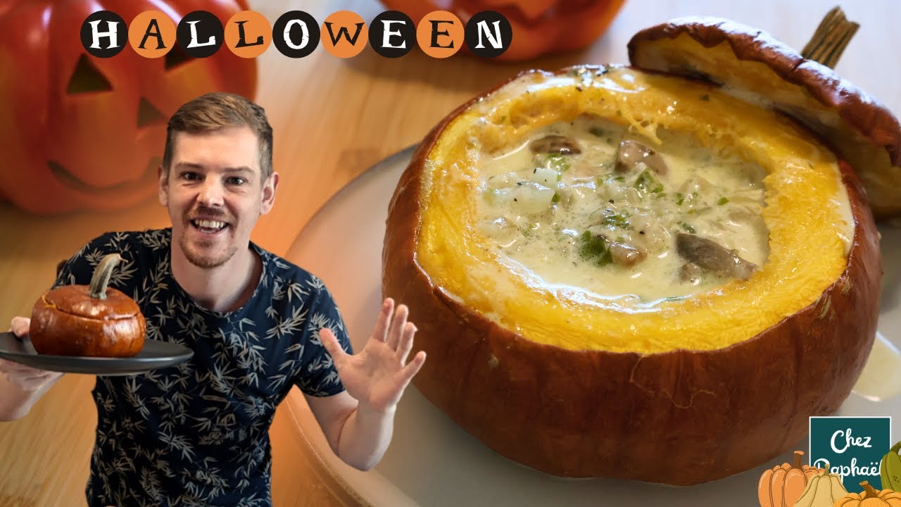 Recette d’Automne : Potimarron Farci aux Champignons, Crème et Oignons – Facile et Délicieux !