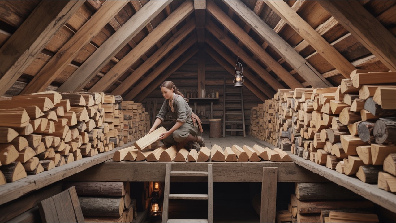 Settlers Mocked the Widow for Hiding Firewood in Her Roof — Until Winter Turned Every Shed to Rot