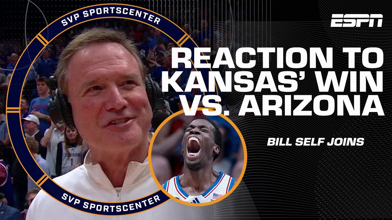 Arizona vs. Kansas REACTION 🍿 Jayhawks hand Wildcats their first loss of the season 👀 | SC with SVP