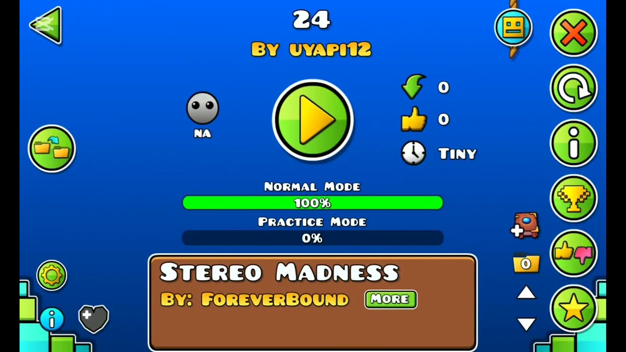 Jugando niveles recientes