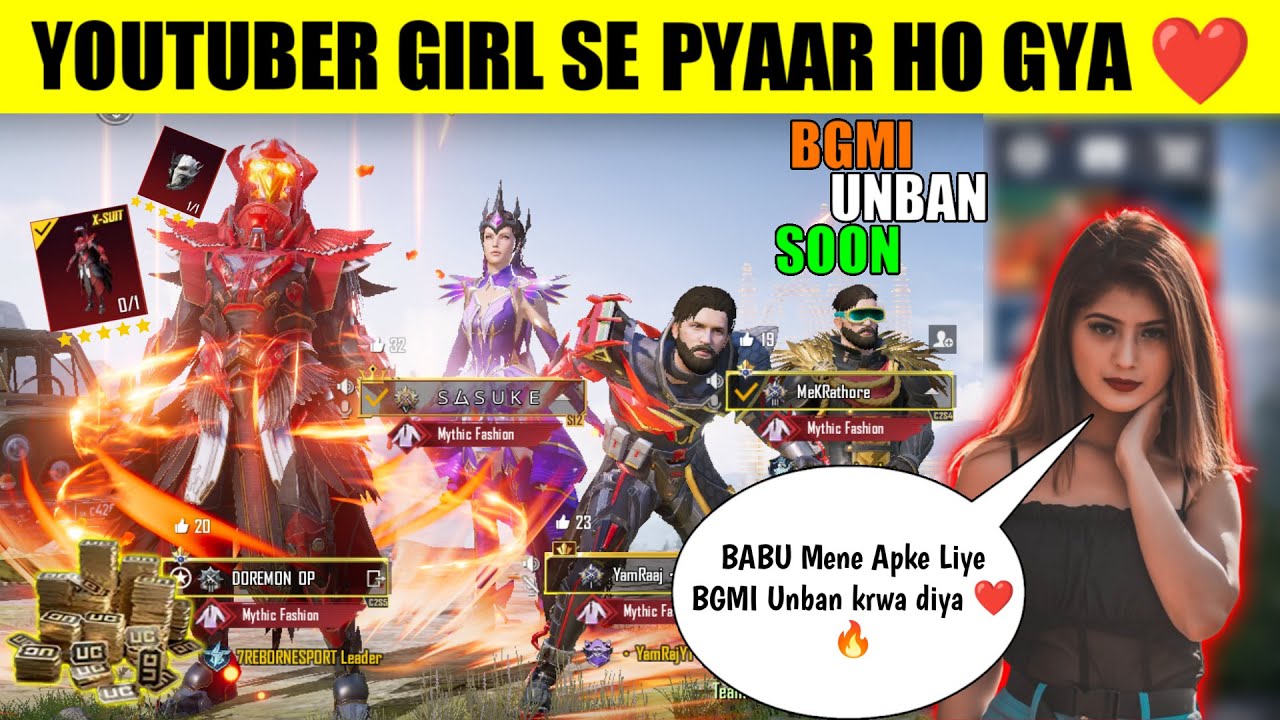 3 Random Rich Girls Call Me Noob And Got Shocked After Seeing My Inventory BGMI UnBan | Doremon OP