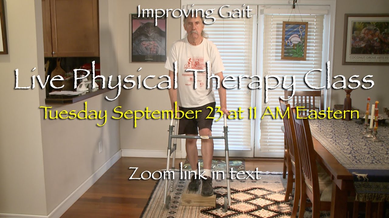Live Physical Therapy Class 4, Improving Gait, with Ralph Preston