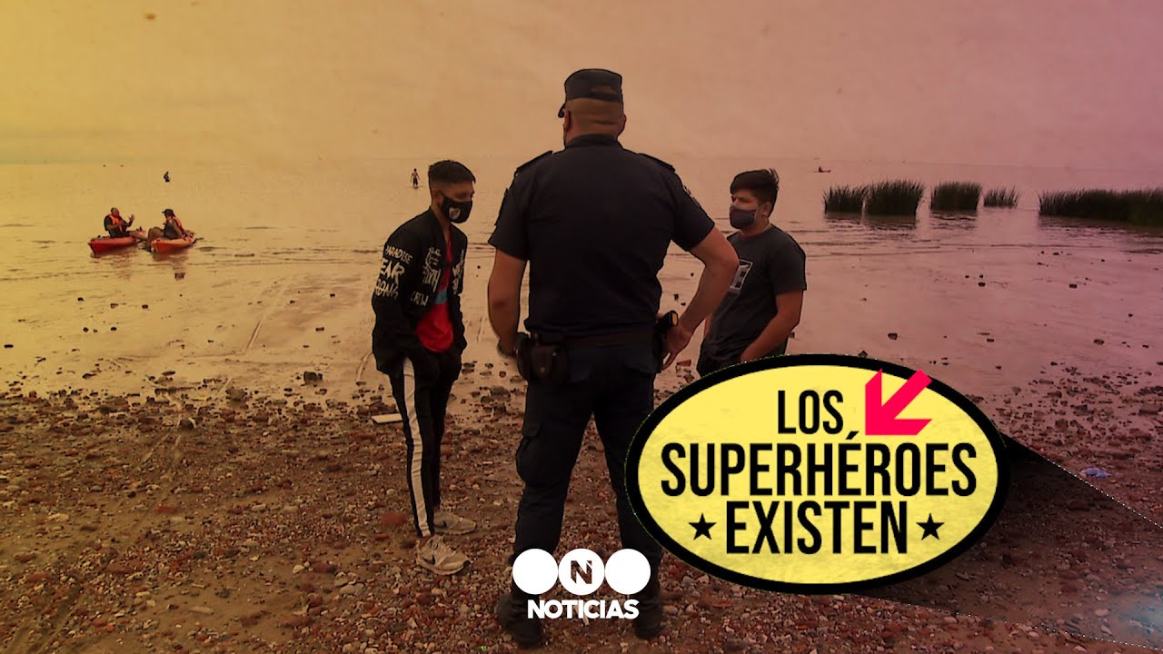 EL POLICÍA QUE SE TIRÓ AL RÍO Y EVITÓ UNA TRAGEDIA - Los Superhéroes Existen - Telefe Noticias