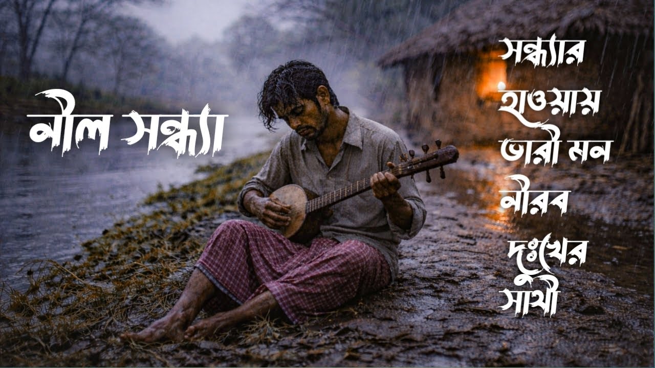 নীল সন্ধ্যা | A Deep Sad Folk Song | Emotional Village Story & Roots Music | A-Folk Studio