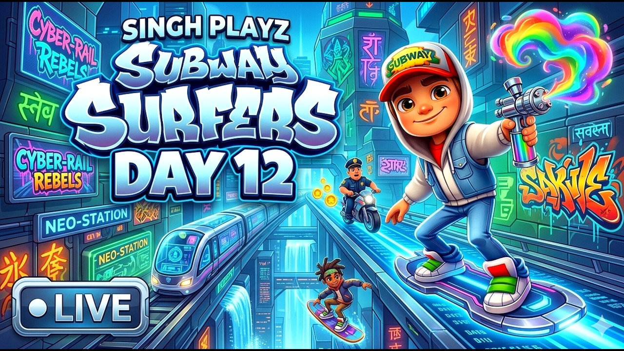 Subway Surfers Live Gameplay Day- 12 | Singh Playz is Live #shortslive #subwaysurfers #shorts #live
