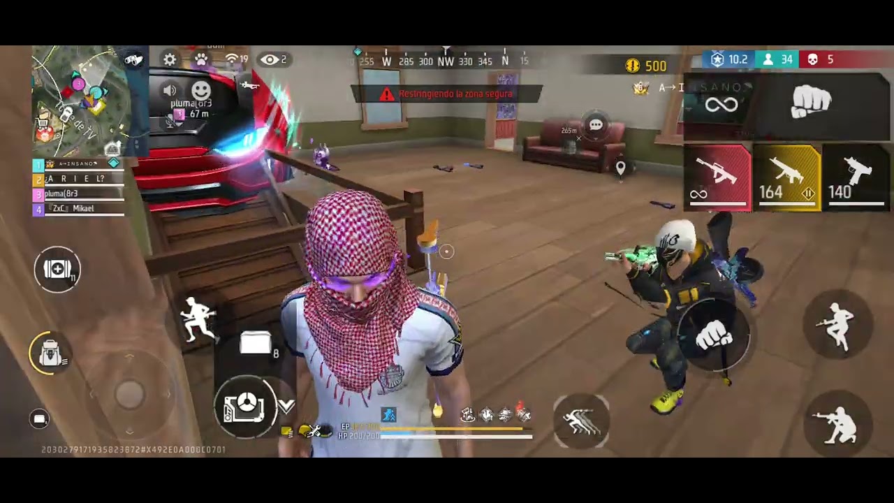 Así me fue en mi primera partida en br en duelo de escuadras haciendo más de 8 kils y al final 🥵