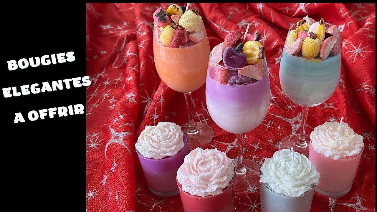DIY - BOUGIES  ELEGANTES A OFFRIR 🕯️🕯️🕯️🕯️🕯️🕯️