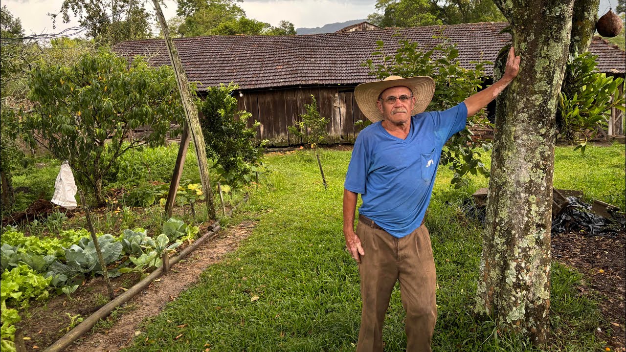 ELE VIVE SOZINHO NO MEIO DO MATO E TEM FARTURA- SEU ANTÔNIO LAGEADO GRANDE POUSO REDONDO