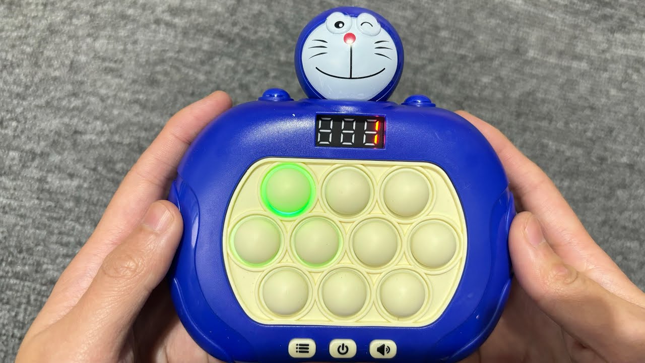 Doraemon Pop It Game Unboxing And Review 2024 - New Satisfying Electric Game Console Fidget Toy