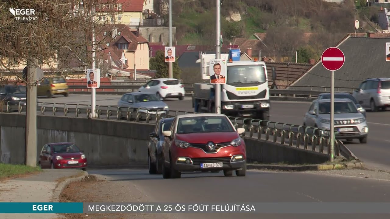 Megkezdődött a 25-ös főút felújítása - 2026.03.16.