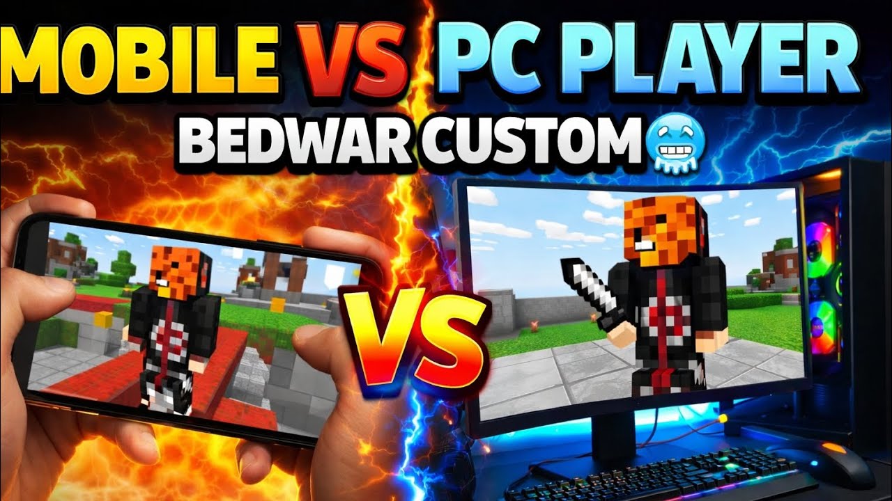 Mobile Player VS PC Player 🥶 #minecraft #effect 