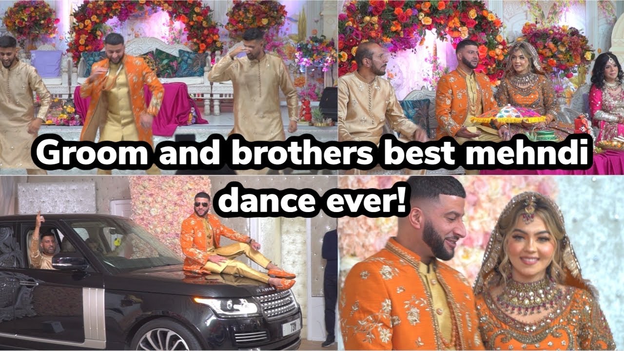 THE GROOM AND BROTHERS BEST MEHNDI DANCE EVER! 🕺🤩|| MEHNDI CEREMONY 🎉