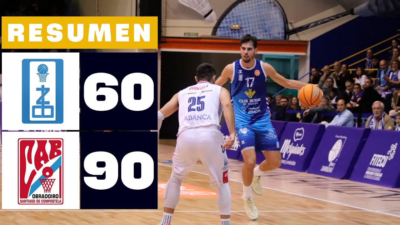 CAJA RURAL ZAMORA 60-90 MONBUS OBRADOIRO | RESUMEN PRIMERA FEB