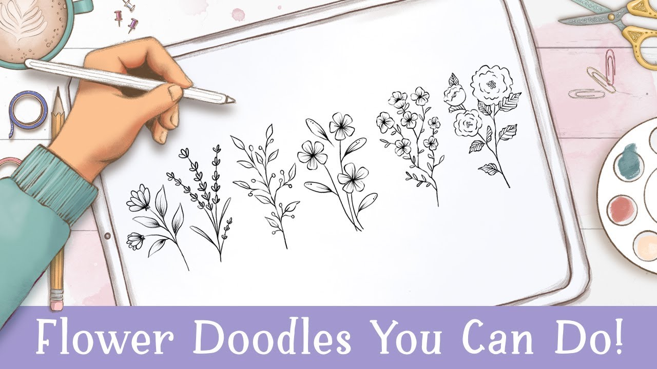 These Flower Doodles Are Impossible to Mess Up (Procreate Tutorial)
