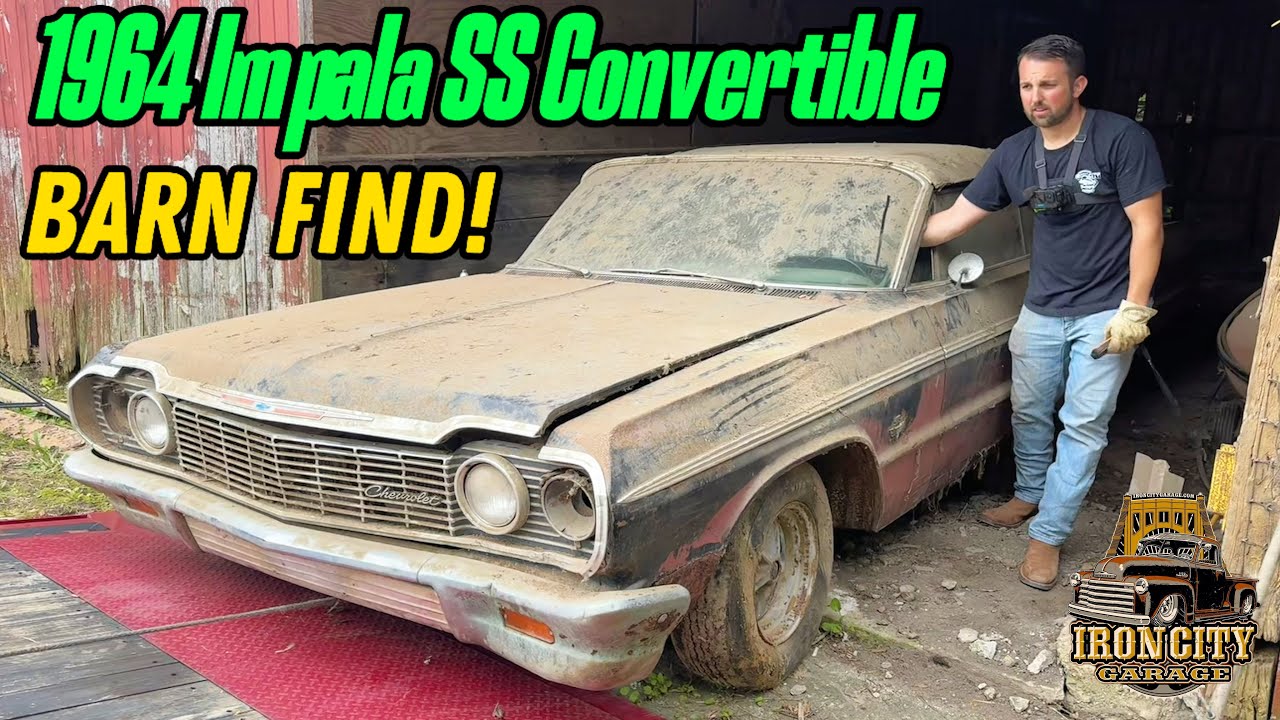 Barn find 1964 Impala SS convertible forgotten since the 90’s