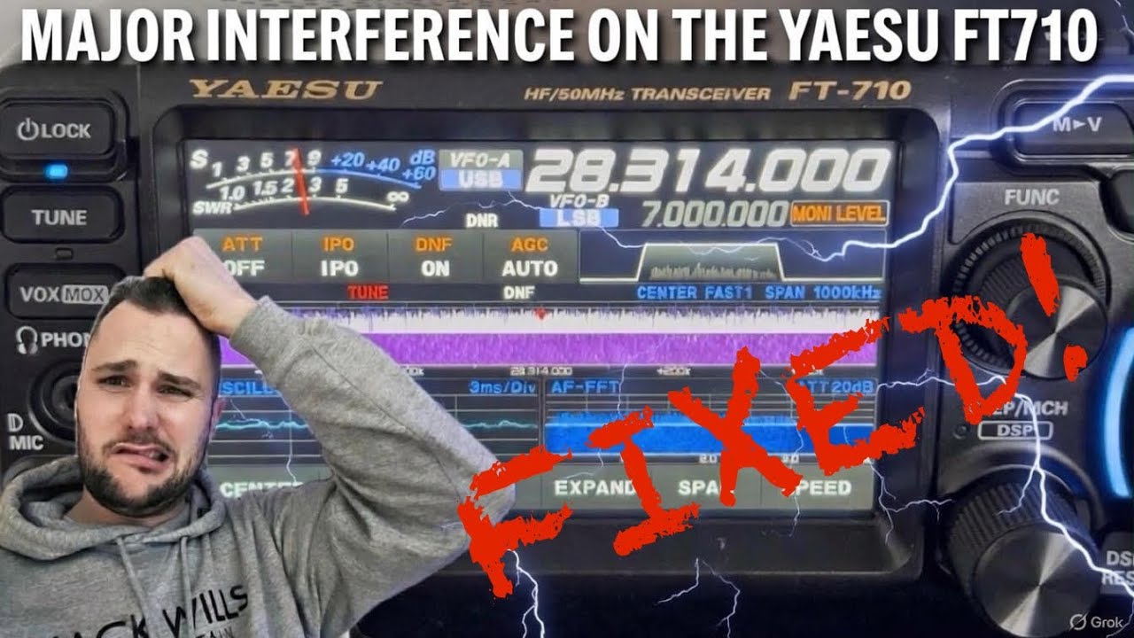 Fixing my MAJOR Interference issue coming from my QTH with the YAESU FT710! PROBLEM SOLVED!!