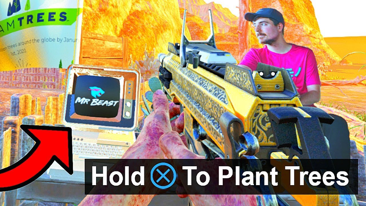 #TEAMTREES ZOMBIES MAP PLANTING OVER 20 MILLION TREES! | CALL OF DUTY CUSTOM ZOMBIES MOD TOOLS!