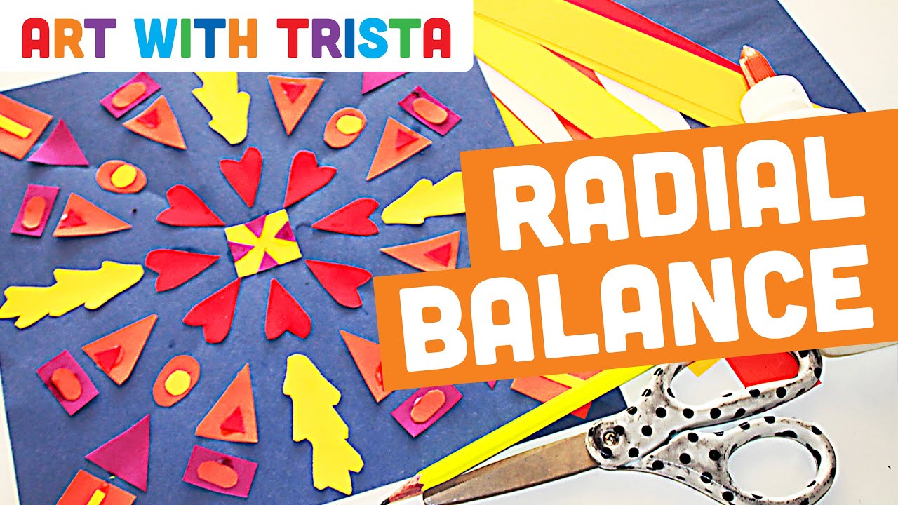 Radial Balance: Color Scheme Collage Art Lesson - Art With Trista