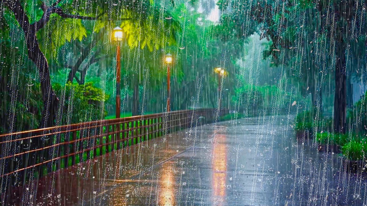 99% ADDORMENTATI VELOCEMENTE con Pioggia Battente e Tuoni sulla Strada Vuota a Tarda Notte