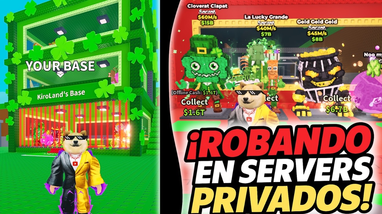 CONSEGUÍ la BASE de SAN PATRICIO ROBANDO en SERVIDORES PRIVADOS y PINTÉ PARA VER SI ME ESTAFAN 😱🍀🔥