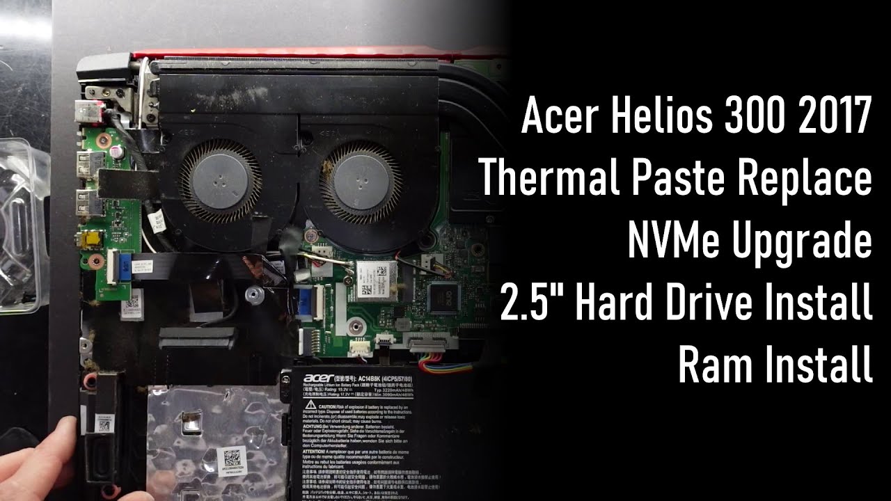 Acer Helios 300 2017, Lets give this an Upgrade!