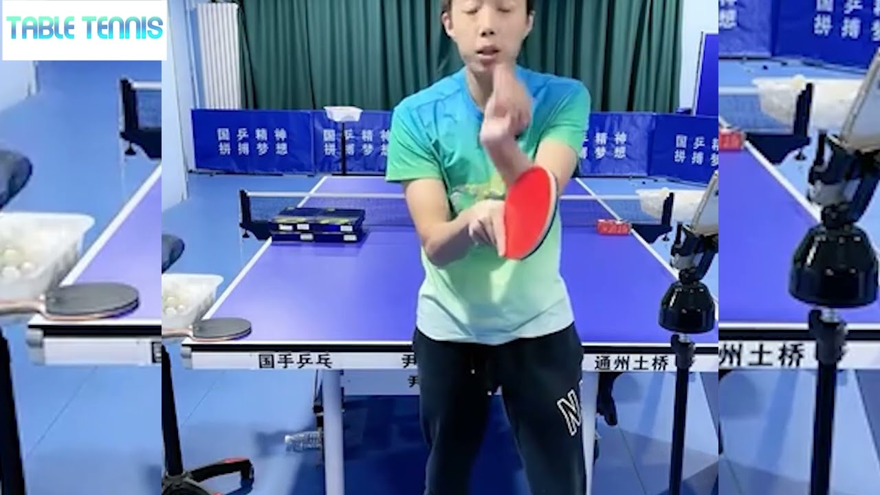 尹航反手拉和反手侧切 | Yin Hang backhand pull and backhand side cut