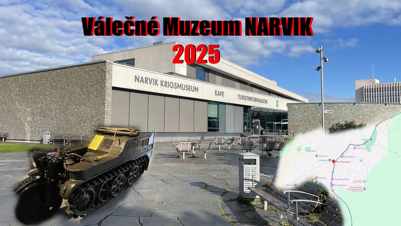 Válečné Muzeum  Narvik  severní Norsko - Návštěva muzea na konci léta 2025