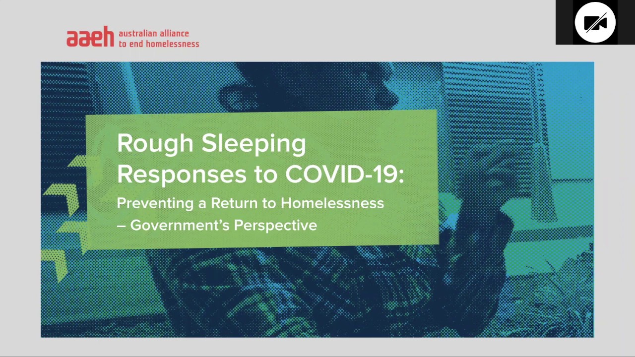 Rough Sleeping Responses to COVID-19: Preventing a Return to Homelessness - Government&rsquo;s Perspective
