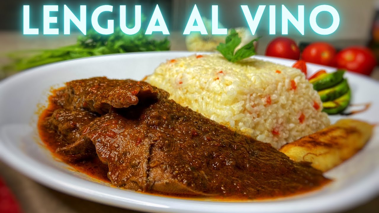 Lengua al vino tinto