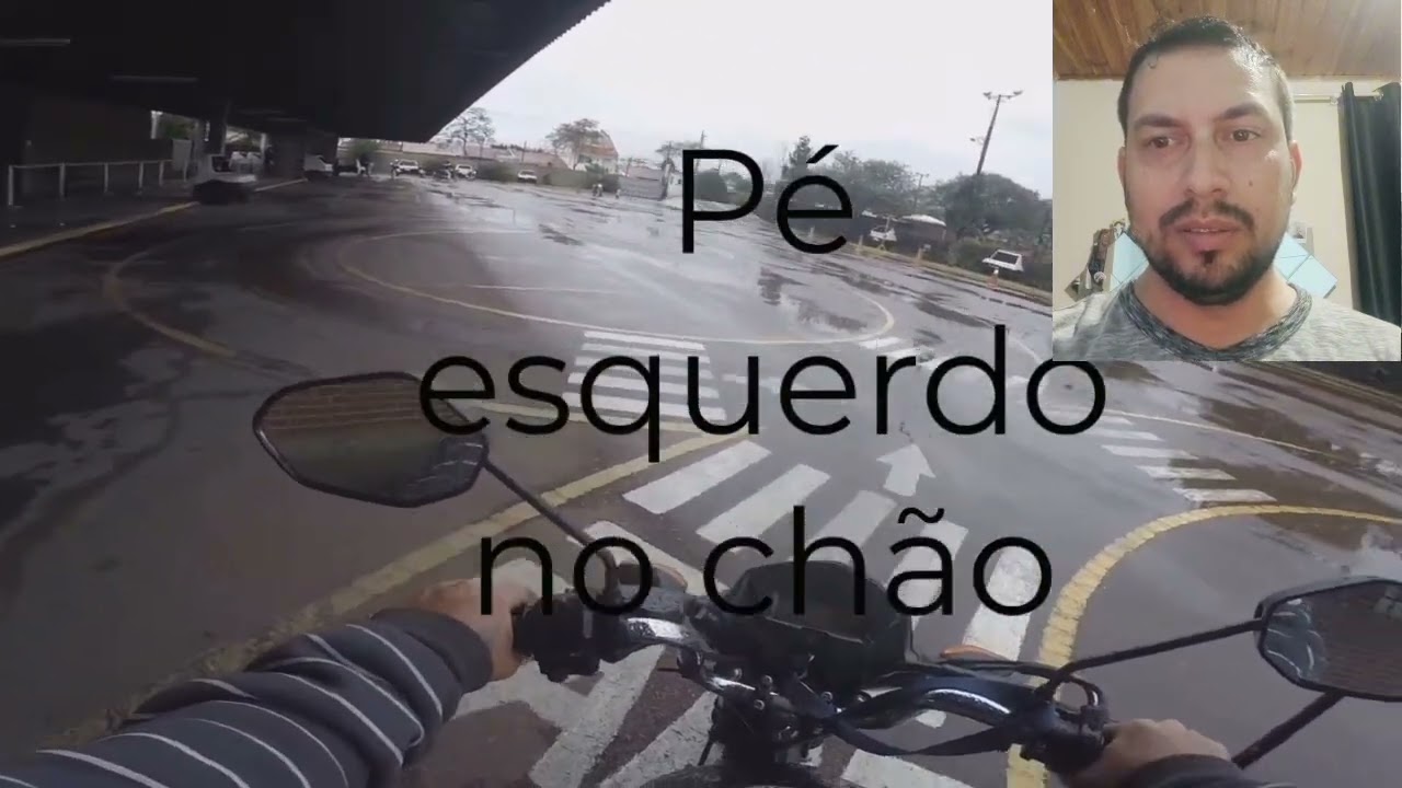 Exame de moto filmado Detran Curitiba PR 