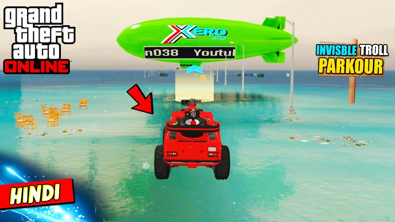GTA 5 : INVISIBLE RAMP PARKOUR RACE THAT TROLLED US 😜❌ (TRANSFORM) | GGM on Fire