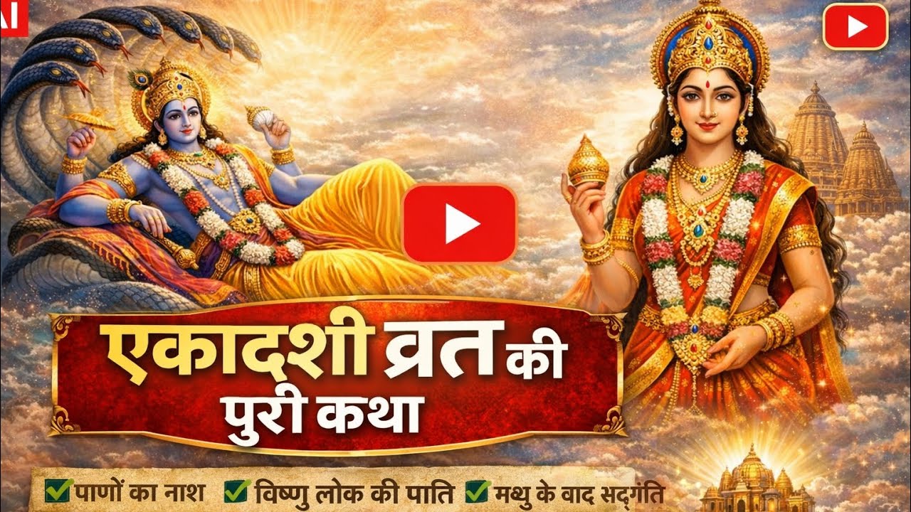 एकादशी व्रत कथा | एकादशी का महत्व, व्रत विधि और भगवान विष्णु की कृपा पाने की कथा BHAGVAN VESHNU 
