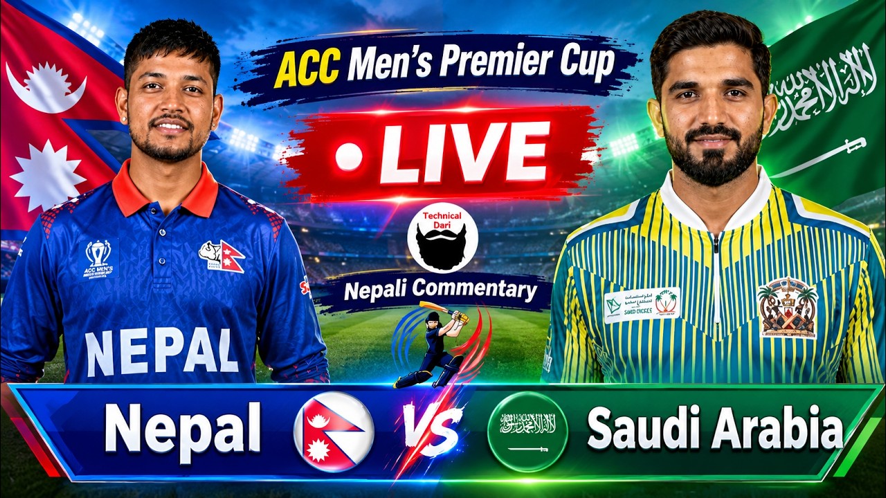 Nepal vs Saudi Arabia cricket live l Saudi Arabia vs nepal cricket live l nepal vs Saudi Arabia
