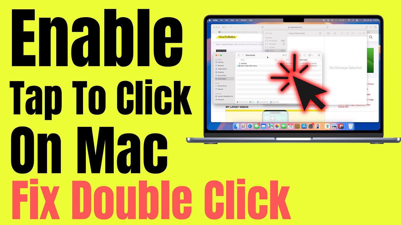 How to Enable Tap to Click on MacBook Pro / Air / Mac & Double Click Not Working