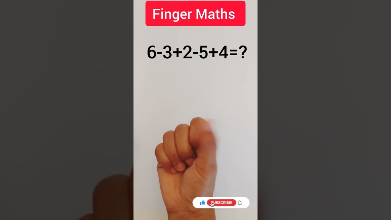 Finger Abacus -Finger Maths- Learn to calculate with fingers#short #abacus #math
