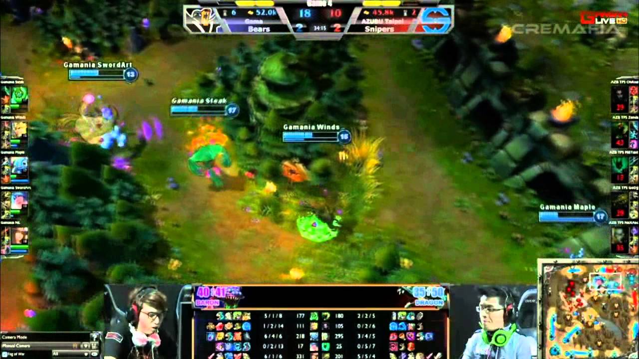 Game Winning Baron Steal and Fight - TPS vs Gamania Game 5 of Garena Finals